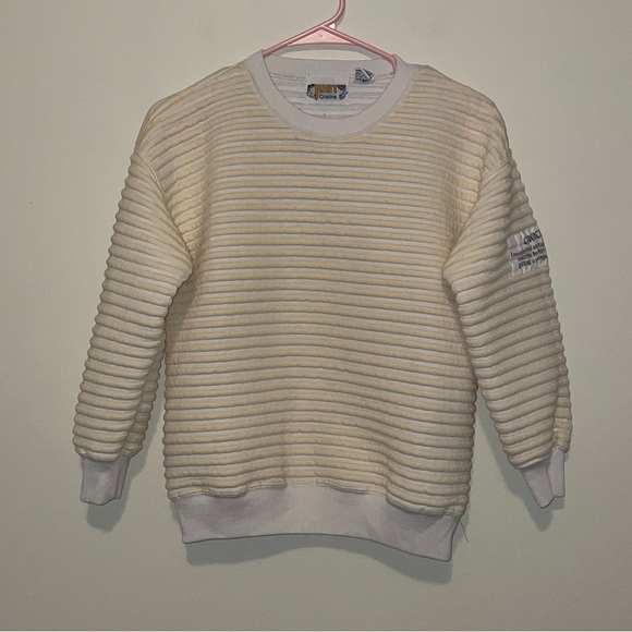 Just Cristina Tops - 80s Vintage Just Cristina Yellow Textured Sweatshirt with Choices Size Small